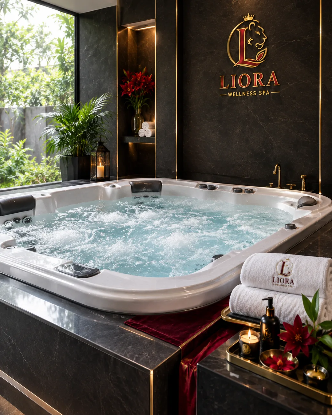 Jacuzzi Spa at Liora Wellness Spa